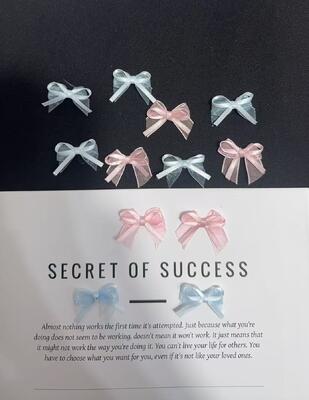Quality Mini DIY Handmade Woven Double-layer Bow Luxury Solid  Satin Ribbon  + Organza for Christmas Gift Packaging & Children's Skirts factory