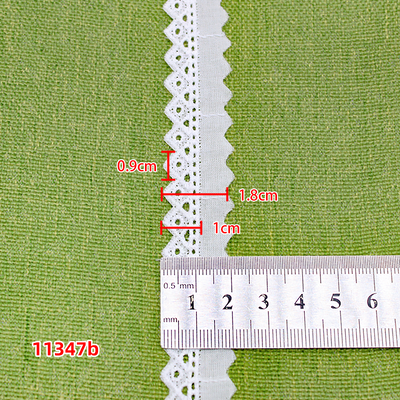 Quality Vintage Style Cotton Lace Trim with Scalloped Edge for Middle East Inspired Fashion and Home Decor factory