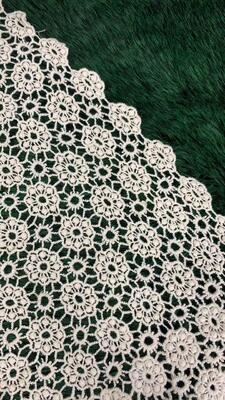 Quality COTTON Eco-Friendly Luxury Vintage Daisy Floral Guipure Embroidery Lace Trim Fabric for Wedding Dresses & Home Decor factory