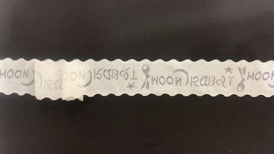 Quality 3.1cm Sweet Cartoon Rabbit & Moon Alphabet Stretch Lace Trim Lightweight Breathable for Nightwear and Garment Decoration factory