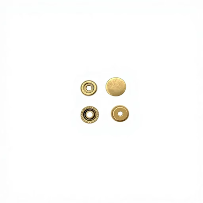 Quality Antique Bronze Metal Snap Fasteners, Four-in-one Press Stud Buttons for Coat, Jeans, Backpack factory