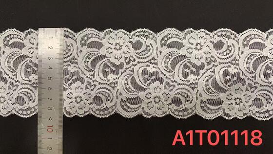 Quality 8.5cm Delicate Scalloped Floral Lace Trim with Dense Mesh Weave for Garment Edging factory