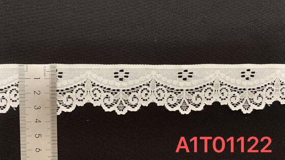 Quality 3.5cm Width Retro Lace Trim with Square Hollow Cutouts and Wavy Scallop Bottom for Lingerie and Dress Customization factory