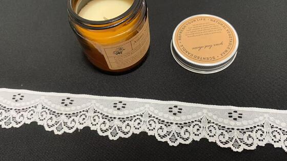 Quality 3.5cm Width Retro Lace Trim with Square Hollow Cutouts and Wavy Scallop Bottom for Lingerie and Dress Customization factory