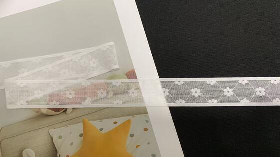 Quality 2.5cm Width Soft Nylon Spandex Delicate Diamond Mesh Elastic Lace Trim for Lingerie and Dress Decoration factory