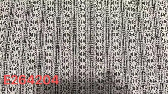 Quality 100% nylon/spandex Vertical Floral Striped Lace Fabric, Continuous Flower Stripe Hollow Mesh Lace for Women Dress Lingerie factory