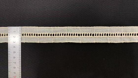 Quality Scalloped Edge Cotton Lace Trim with Middle East Design and 3.8 Inches Wide for Fashion Apparel factory