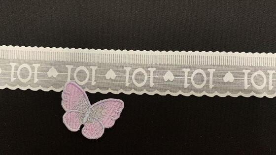 Quality 3.5cm Nylon Spandex Elastic Lace Trim with Double Scalloped Edge for Lingerie and Ladies Garment Sewing factory