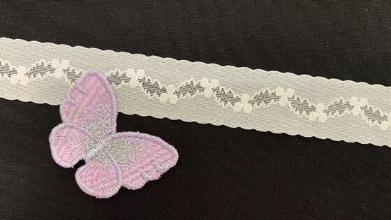 Quality 3cm Nylon Spandex Elastic Lace Trim with Scalloped Edge for Lingerie and Pajamas factory