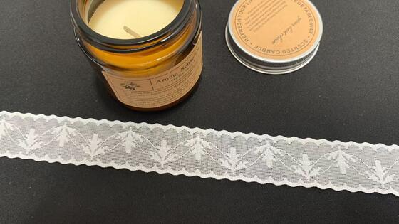 Quality 2.7cm Width Breathable Nylon Spandex Elastic Lace Trim with Continuous Leaf Hollow Pattern for Lingerie and Dress Decoration factory