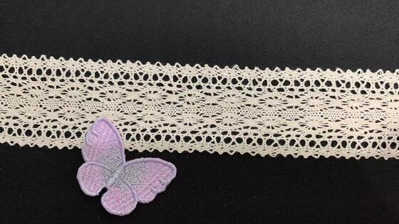 Quality 5cm Cotton Crochet Lace Trim with Elegant Hollow Woven Texture Soft Breathable and Sturdy for Garment Decoration factory