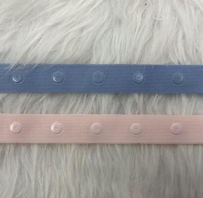 Quality Wholesale 2.1mm Wide Plastic Invisible Snap Button Ribbon Snap Fastener Tape Trim for Garment Accessories factory