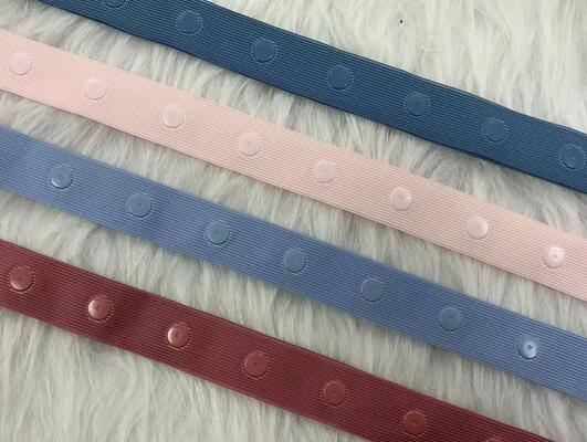 Quality Wholesale 2.1mm Wide Plastic Invisible Snap Button Ribbon Snap Fastener Tape Trim for Garment Accessories factory