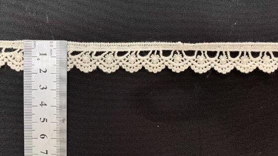 Quality PREMIUM COTTON WATER SOLUBLE LACE CUSTOM EMBROIDERY TRIM FOR BRIDAL GOWN EVENING PARTY DRESS factory