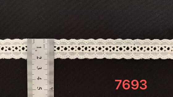 Quality 2cm Cotton Chicken Lace Trim with Hollow Carved Design and Soft Cotton Material for Garment Decoration factory