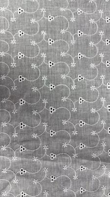 Quality Cotton Eyelet Embroidery Fabric, Hollow Floral Circle Cut‑Work Fabric for Dress Blouse Sewing factory