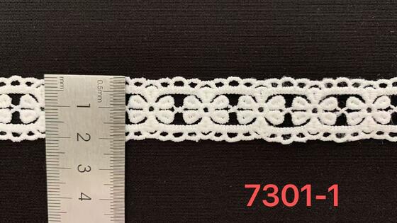 Quality Milk Yarn Chemical Lace Trim 2cm Width Water-soluble with Repeated Bowknot Pattern for Wholesale Lace Accessory factory