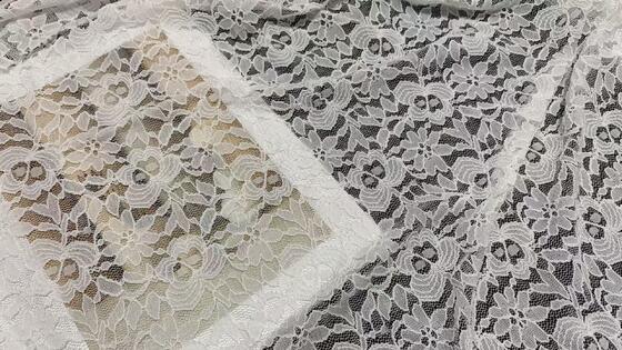 Quality Luxury Large Floral Lace Fabric with Soft Skin-friendly Breathable Lightweight for Evening Gowns and Dresses factory