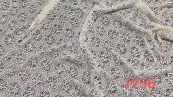 Quality Delicate Grid Base Lace Fabric with Subtle Leaf Motifs Soft Stretchy Breathable for Blouses and Underdresses factory