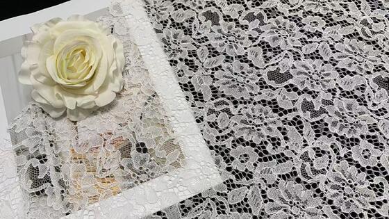 Quality Stretchy Nylon Spandex Lace Fabric with Floral Leaf Pattern and Breathable Hollow Mesh for Women Dress Lingerie factory