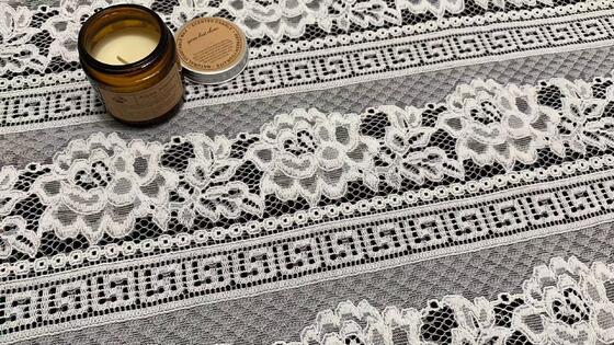 Quality Soft Elastic Nylon Spandex Lace Trim with Mixed Geometric and Big Floral Patterns for Dress Lingerie and Garment Edge Decoration factory