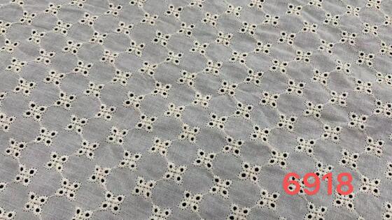 Quality Light Cotton Chicken Embroidery Lace Fabric with Delicate Hollow Workmanship and Breathable Fabric for Apparel and Home Decor factory