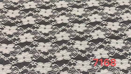 Quality Stretchy Nylon Spandex Lace Fabric with Large Blooming Floral Motifs and Breathable Mesh for Dresses and Lingerie factory